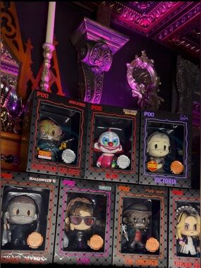 Thrilljoy PIXI Collectible Figures - Assorted Horror Characters (Multi-Color)